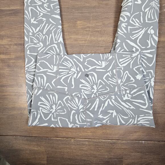 Athleta Women's Leggings Elation Textured 7/8 Tight Medium Floral Print - Picture 3 of 8